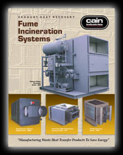 Cain Industries Fume Incineration Systems PDF Brochure