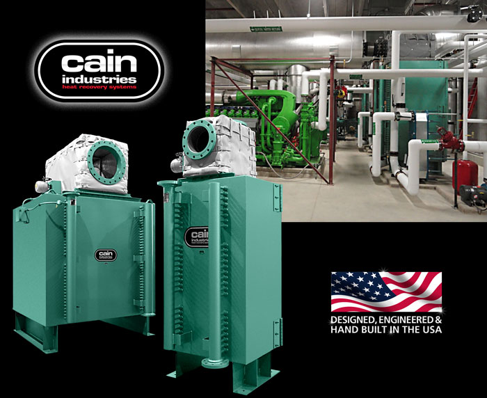 Cain Industries HRSR - Heat Recovery Silencer Radial Cogeneration Series