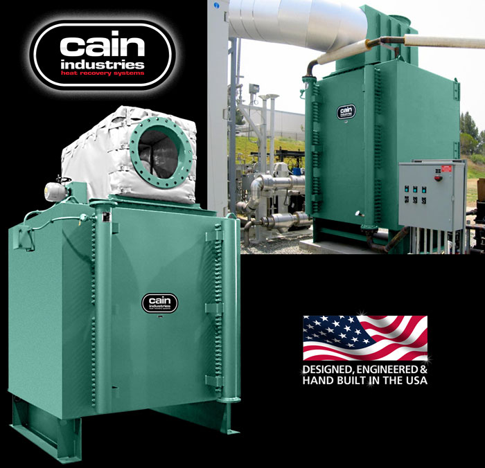 Cain Industries HRSR - Heat Recovery Silencer Radial Fume Incineration Series